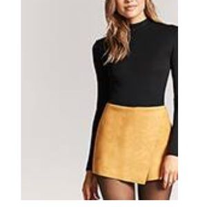 Forever 21 Faux Suede A-Line Skort